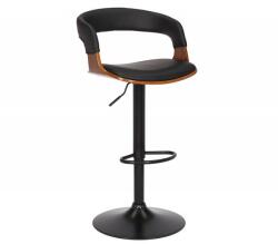 IV Interior Concept Scaun de bar pivotant Manhattan negru/ nuc (A-44196 VC)