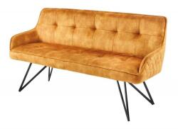 IV Interior Concept Bancheta cu aspect retro Euphoria 160cm, galben mustar (A-43128 VC)