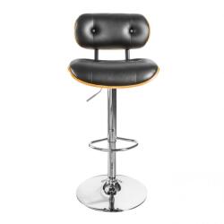 IV Interior Concept Scaun bar design deosebit Classico 115cm, negru/ nuc A-39040 VC (A-39040 VC)