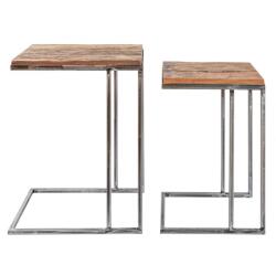 IV Interior Concept Set de 2 masute design industrial Barracuda A-39593 VC (A-39593 VC) Masa de cafea