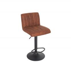 IV Interior Concept Set de 2 scaune de bar cu tapiterie din microfibra Portland maro vintage A-38456 VC (A-38456 VC)
