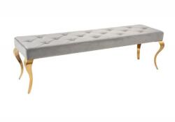 IV Interior Concept Banca eleganta Modern Barock 170cm, gri / auriu (A-43385 VC)