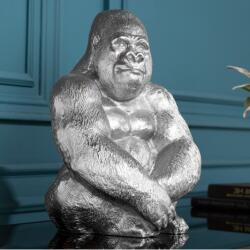 IV Interior Concept Statueta decorativa gorila Kong argintie (A-43195 VC)