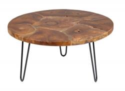 IV Interior Concept Masuta design industrial Mosaik 70cm Teak (A-39540 VC) Masa de cafea