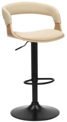 IV Interior Concept Scaun de bar pivotant Manhattan stejar/ bej crem (A-47716 VC)