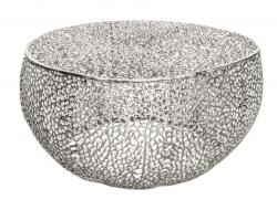 IV Interior Concept Masuta cu aspect deosebit Leaf 80cm, argintiu (A-40286 VC) Masa de cafea