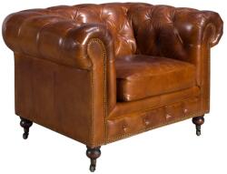 AC Atelier Fotoliu design italian Chesterfield piele maro (AC 5167)