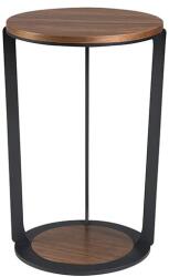 AC Atelier Masuta laterala moderna design LUX Wood and Black, 38cm (AC 2116-MH2208B) Masa de cafea