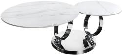 IV Interior Concept Masuta de cafea moderna cu doua blaturi rotative din ceramica DANCING RINGS 80-135cm (A-46318 VC) Masa de cafea