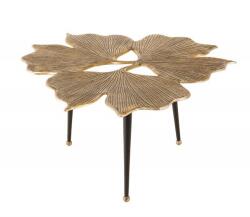 IV Interior Concept Masuta cu aspect deosebit Ginkgo Leafs 75cm, auriu (A-41791 VC) Masa de cafea