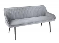 IV Interior Concept Bancheta tapitata design modern Turin 160cm, gri argintiu (A-43692 VC)