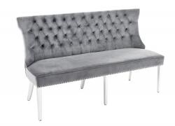 IV Interior Concept Banca de bar stil baroc Castle Deluxe 165cm, gri (A-43211 VC)