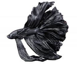 IV Interior Concept Statueta decorativa extravaganta Fisch Crowntail 35cm, negru (A-43174 VC)