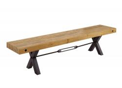 IV Interior Concept Banca design industrial Thor 200cm Pin maro vintage (A-43677 VC)