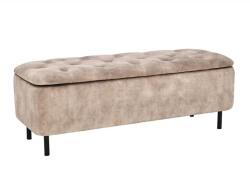 IV Interior Concept Bancheta cu spatiu de depozitare Catifea bej, EN VOGUE 120cm (A-47656 VC)
