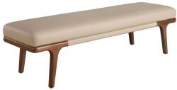 AC Atelier Bancheta din lemn si piele sintetica Mink (AC 5179)