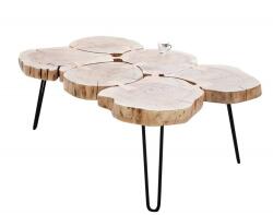 IV Interior Concept Masuta living cu blat lemn de salcam, Goa II 115cm A-36708 VC (A-36708 VC) Masa de cafea