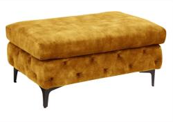 IV Interior Concept Taburete elegant stil Chesterfield, Catifea, Galben Mustar, MODERN BAROCK 90cm A-44395 VC (A-44395 VC)