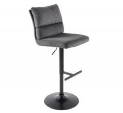 IV Interior Concept Set 2 scaune de bar Comfort catifea gri (A-43653 VC)