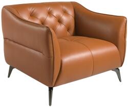 AC Atelier Fotoliu din piele naturala capitonata Cowhide leather brown (AC 5098-KF150-1P-M5676)