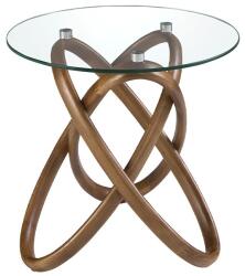 AC Atelier Masuta auxiliara design modern Walnut Round Corner (AC 2126) Masa de cafea