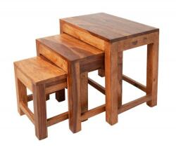 IV Interior Concept Set de 3 masute din lemn Monsoon Sheesham (A-40794 VC) Masa de cafea