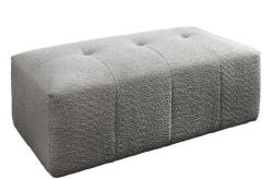 IV Interior Concept Taburetele/ Suport pentru picioare ROYAL 120cm boucle gri (A-44543 VC)
