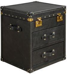 AC Atelier Cufar LUX design italian Black leather (AC 7184) Masa de cafea