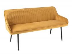 IV Interior Concept Bancheta tapitata design modern Turin 160cm, catifea galbena (A-43694 VC)
