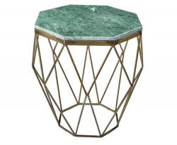 IV Interior Concept Masuta laterala design minimalist Diamond 50cm, marmura verde (A-41857 VC) Masa de cafea