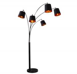 IV Interior Concept Lampadar tip arc cu 5 brate Levels negru/ auriu (A-40036 VC)