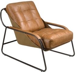 AC Atelier Fotoliu confortabil tapitat cu piele naturala Maro (AC 5155)