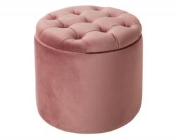 IV Interior Concept Taburete cu spatiu de depozitare Modern Barock 50cm, roz (A-40736 VC)