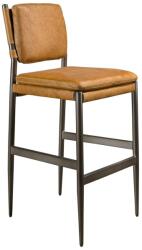 AC Atelier Scaun de bar tapitat cu piele naturala Brown (AC 4167)