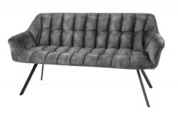 IV Interior Concept Banca tapitata Papillon 165cm catifea gri (A-43881 VC)