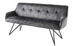 IV Interior Concept Bancheta cu aspect retro Euphoria 160cm, gri inchis (A-43127 VC)