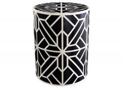 IV Interior Concept Masuta auxiliara design unicat Bone Inlay 45cm (A-43661 VC) Masa de cafea