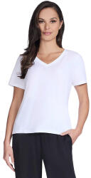 Skechers Tricou femei Skechers Pima V-Neck Tee TP130-WHT (TP130-WHT)