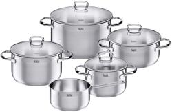 Silit Set oale inox 5 piese Silit Toskana, compatibil inductie, cu capac din sticla, rezistent la cuptor (2109256731)