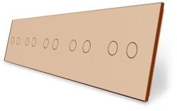 LIVOLO Panou 5 intrerupatoare duble cu touch Livolo din sticla SmartElectro IntelligentHouse (BB-C7-C2/C2/C2/C2/C2-13)