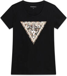 GUESS T-Shirt Ss Cn Leo Triangle W6RI32J1314 jblk jet black a996 (W6RI32J1314 jblk jet black a996)