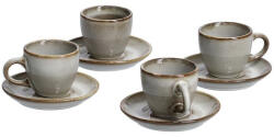 Zeller Set espresso 8 piese Zeller, ceramica, 6x5.5 cm, 60 ml, maro (ZE-26509)
