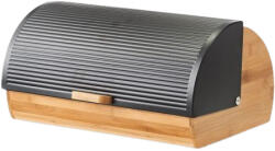 Zeller Cutie paine Zeller, bambus metal, 39x27x19 cm, maro negru (ZE-25365)