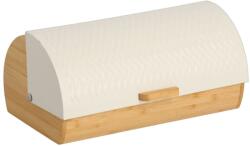 Zeller Cutie paine Zeller, bambus metal, 36x21x17 cm, crem maro (ZE-25420)