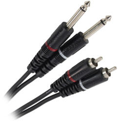 Plugger Cablu 2x Jack 6.35 Tata Mono - 2 Rca Tata 6m (47993)
