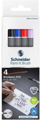 Schneider Marker cu varf pensula Paint-It 070 Schneider 4/set (MKP211)