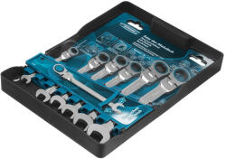 GROSS 7db 8-19mm csuklós racsnis csillagvillás kulcskészlet, PROFESSIONAL (14891)