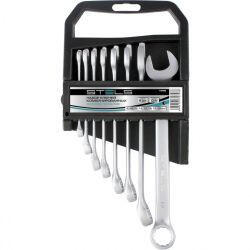 STELS Professional 8-19mm 8db-os hajlított kombinált csillag-villáskulcs készlet CrV (15428)