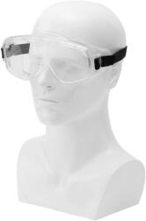 MTX polikarbonát védőszemüveg, átlátszó lencse, szellőző, gumis pánt SG-60074 (892189)