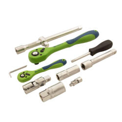 MTX 108 részes szerszám készlet 1/2 1/4 CrV kofferben (135119)